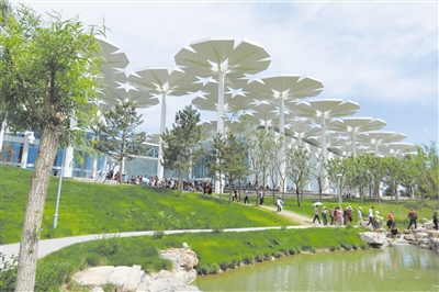 世園會(huì)國(guó)際館，美景寓深意