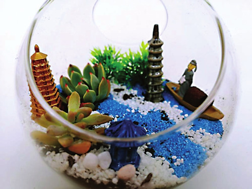 微縮版蘇州園林亮相校園