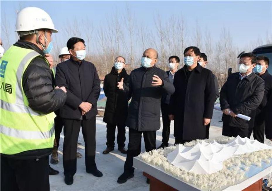 河北邯鄲市領(lǐng)導赴園博園施工一線調(diào)研慰問
