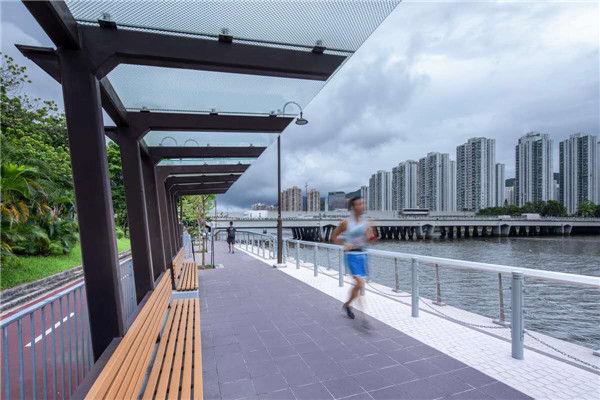 充滿活力的散步道活動(dòng)場(chǎng)所——香港沙田濱河棧道