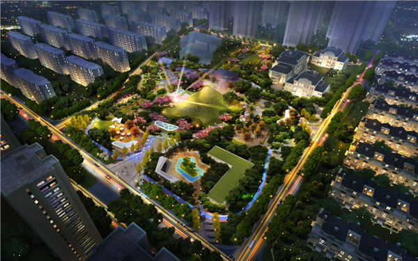 山東臨沂白鷺金岸中央公園