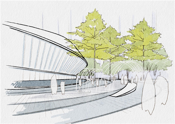 虎門高鐵站TOD核心區(qū)展示區(qū)景觀