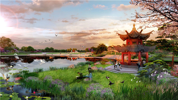 廣東江門市潮連島潮頭中央公園