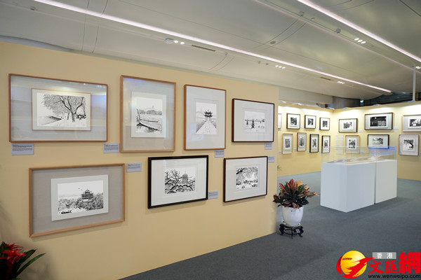 西湖美 迎亞運(yùn) 張建庭鋼筆畫展主媒體中心啟幕