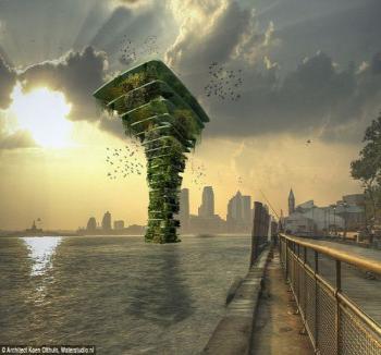 荷蘭設(shè)計(jì)新奇漂浮公園“海洋之樹”(圖)