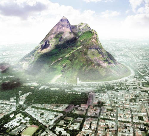 柏林城中世界上最大的人造山設計