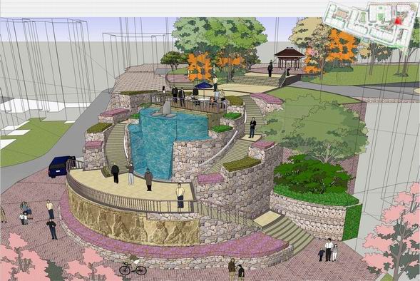 十堰天麟家和苑住宅區景觀規劃設計