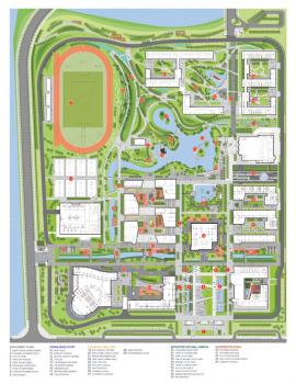 景觀設(shè)計案例之昆山西部高中總體規(guī)劃