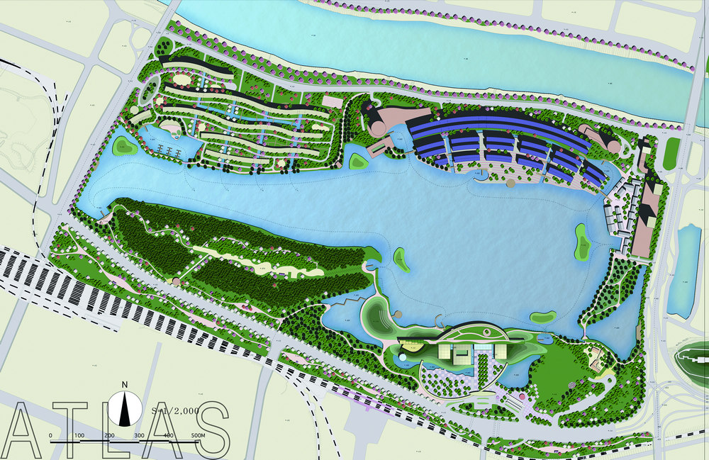 武漢月湖文化藝術(shù)中心景觀設(shè)計(jì)平面圖