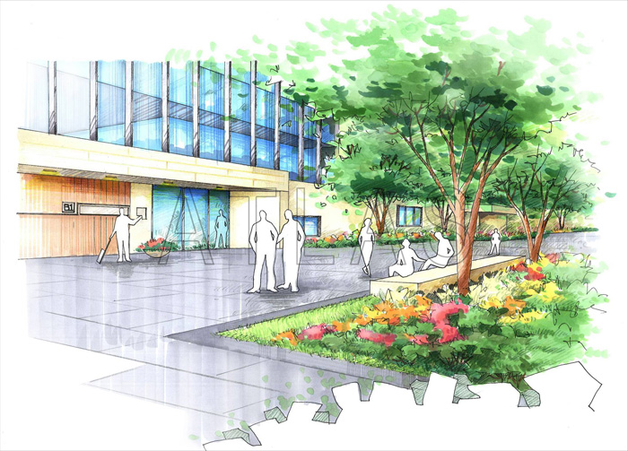 北京通州商務園景觀設計