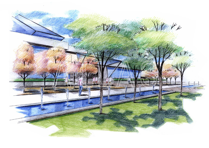 浙江杭州美術館經景觀設計