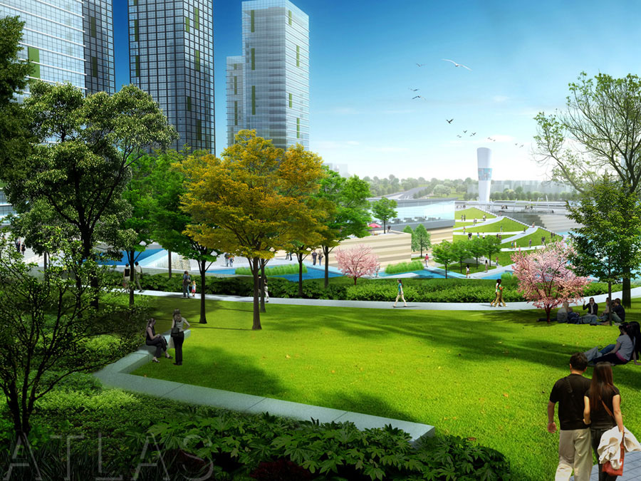 重慶涪陵李渡新區迎賓廣場