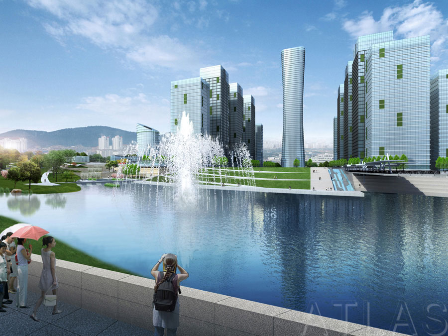 重慶涪陵李渡新區(qū)迎賓廣場(chǎng)