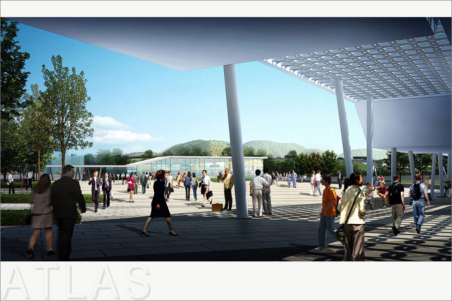 重慶涪陵李渡新區迎賓廣場