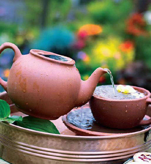 迷你噴泉 近距離把玩水景觀