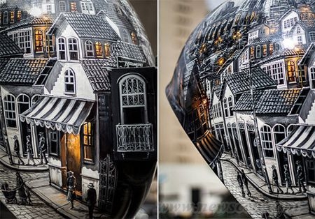 電話亭的手繪藝術