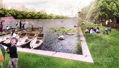 West 8設(shè)計的廣州花地可持續(xù)整體規(guī)劃