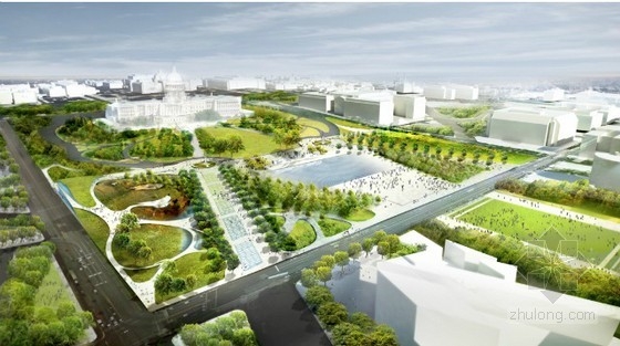 Diller Scofidio Renfro等設計的美國國家廣場競賽項目