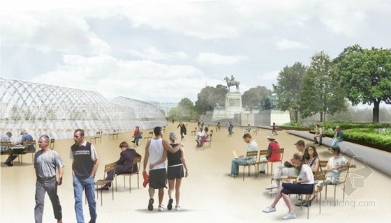 Diller Scofidio Renfro等設計的美國國家廣場競賽項目