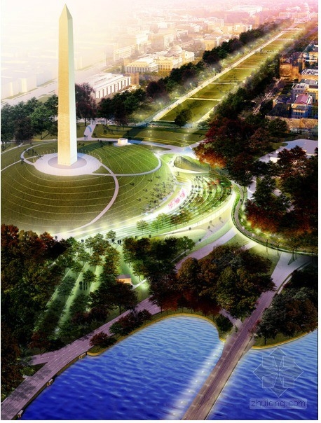 Diller Scofidio Renfro等設計的美國國家廣場競賽項目