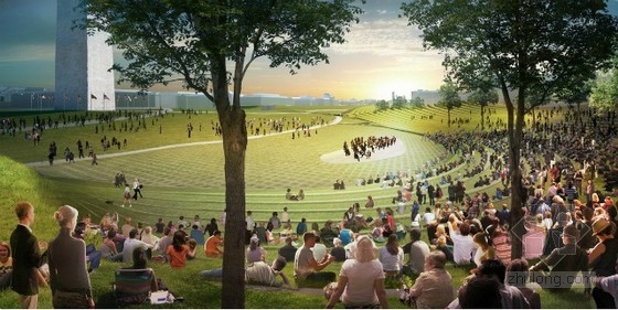 Diller Scofidio Renfro等設計的美國國家廣場競賽項目