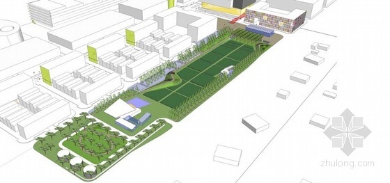 Will Bruder+合伙人景觀設計所設計的伯大尼中央商區(qū)