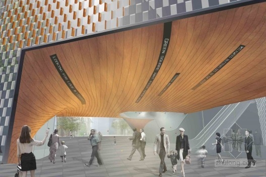 MODU設計的悉尼“開放交流”式圖書館廣場