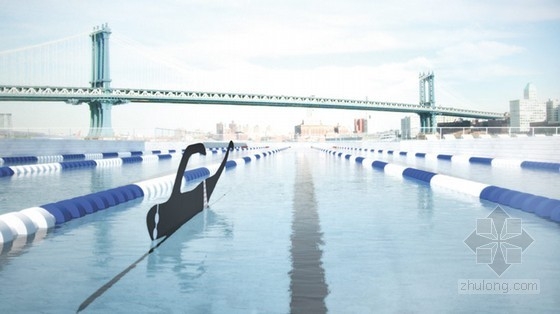 archie等設計的紐約水上漂浮過濾設施+pool