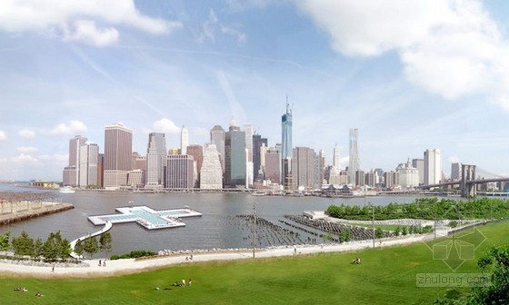 archie等設計的紐約水上漂浮過濾設施+pool