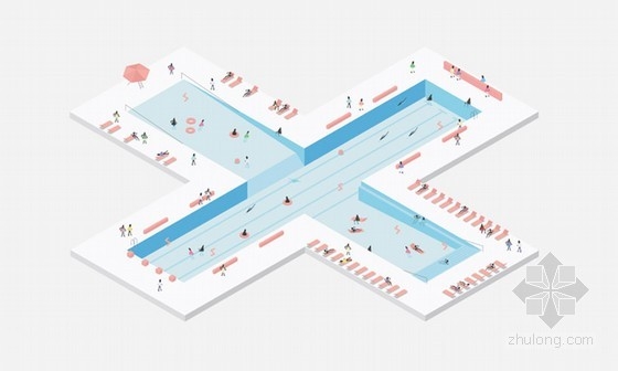 archie等設計的紐約水上漂浮過濾設施+pool