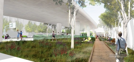 CMG設計的樞紐街景與奧斯卡公園