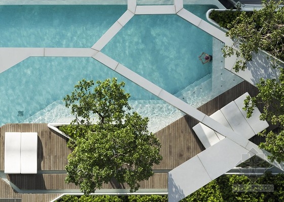 TROP設計的曼谷屋頂泳池