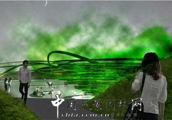 武漢園博會創(chuàng)意花園獲獎作品(9)：綠色水渦