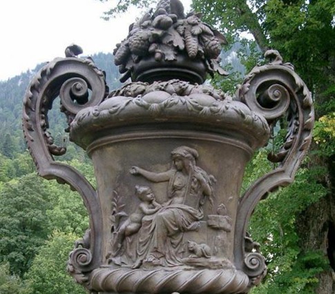 德國林德霍夫宮局部外觀圖