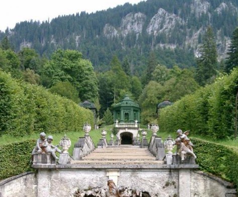 德國林德霍夫宮局部外觀圖